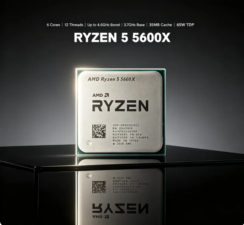 Amd Cpu Ryzen 5 - AMD Ryzen 5 5600X CPU 7NM