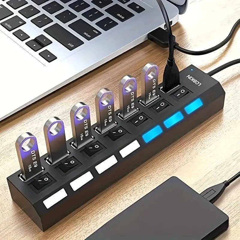 Laptop Accessories Hub - High Speed 4/7 Ports USB HUB