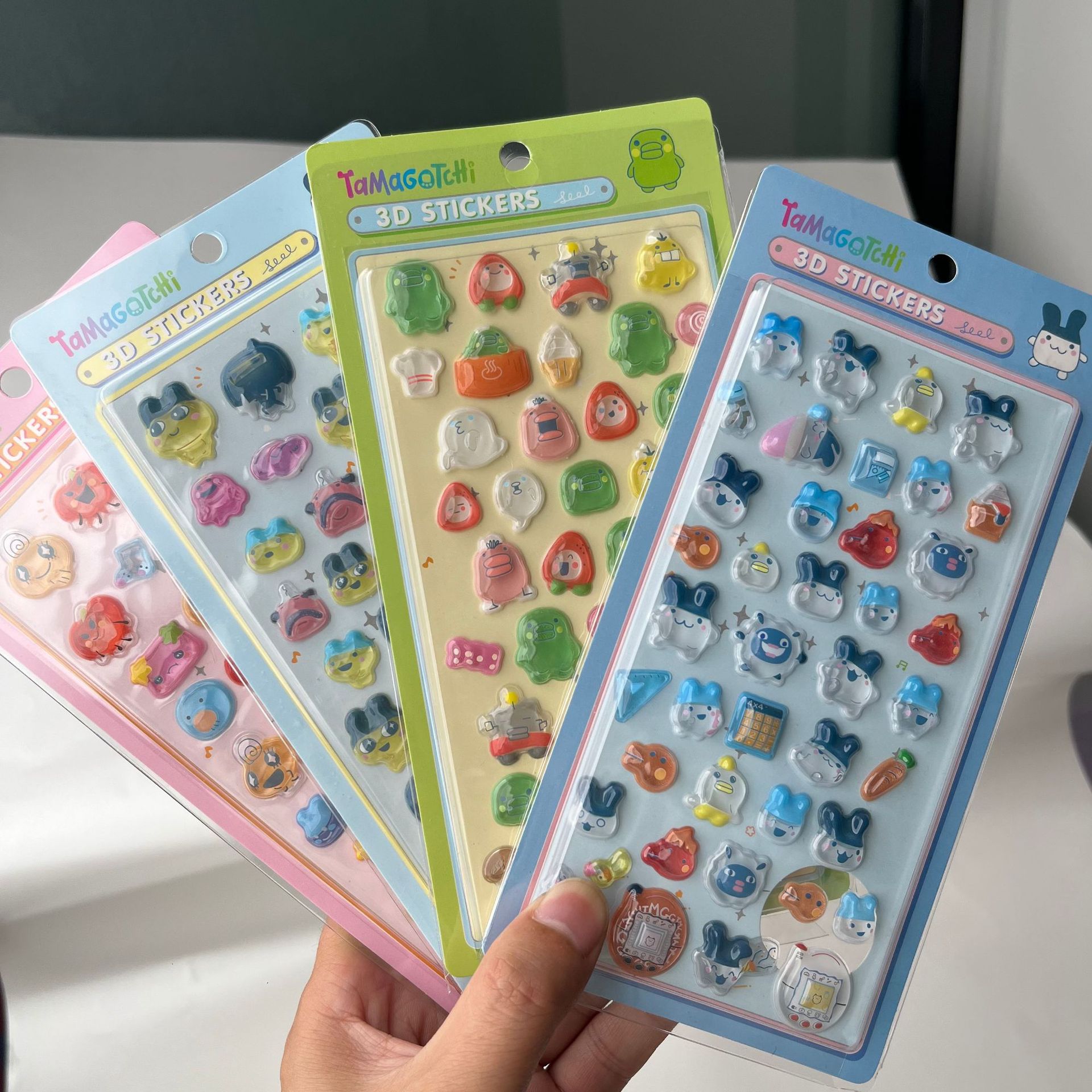 Laptop Accessories Stickers - Cute Tamagotchi 3D Puffy Stickers Retro