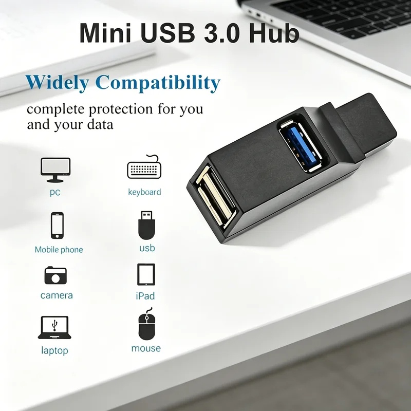 USB 3.0 2.0 Rotatable 3 Ports  - Laptop Accessories Hub recension och pris