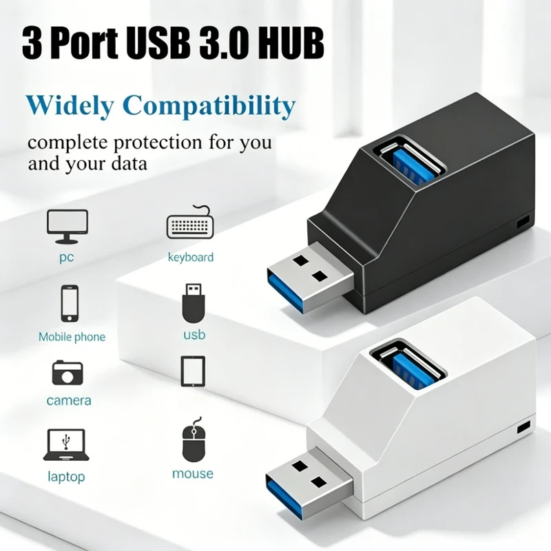USB 3.0 2.0 Rotatable 3 Ports  - Laptop Accessories Hub recension och pris
