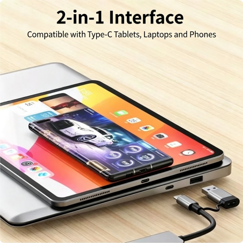 Dual-Head Type-C 8-in-1 Multi- - Laptop Accessories Hub recension och pris