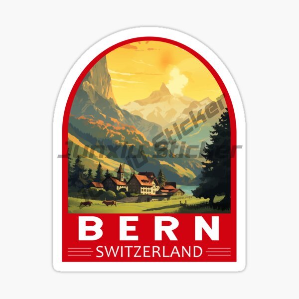 BERN SWITZERLAND Flag Car Stic - Laptop Accessories Stickers recension och pris