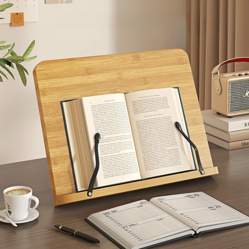 Wooden Reading Book Stand, Mul - Laptop Extra Accessories recension och pris