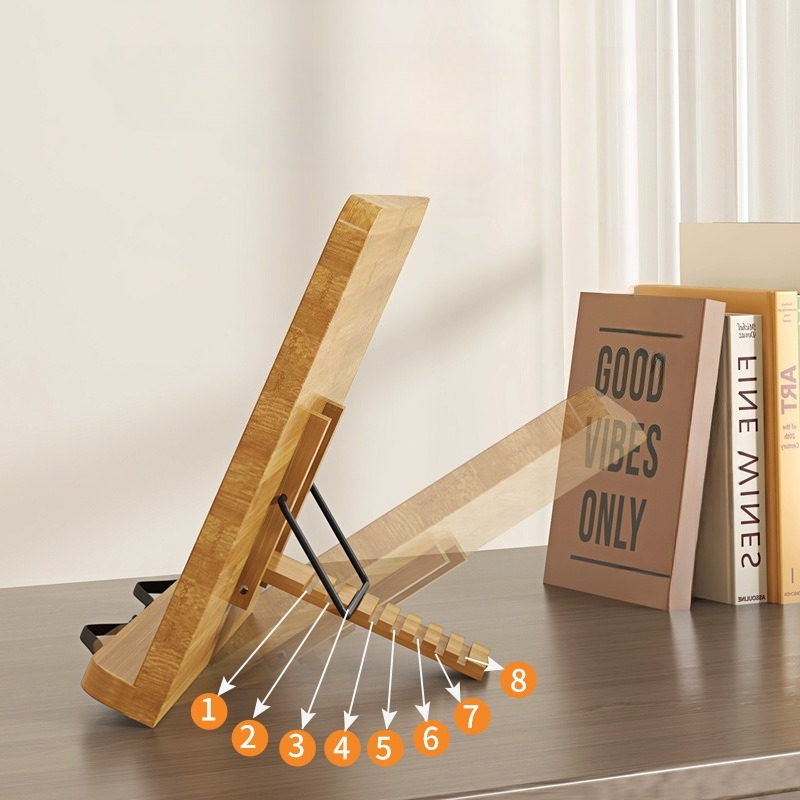 Wooden Reading Book Stand, Mul - Laptop Extra Accessories recension och pris