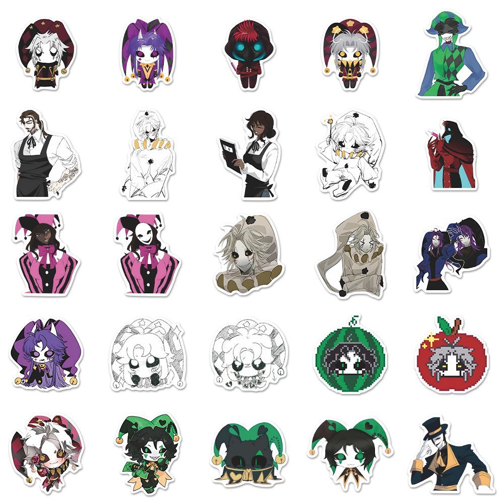 73PCS The Freak Circus Pierrot - Laptop Accessories Stickers recension och pris