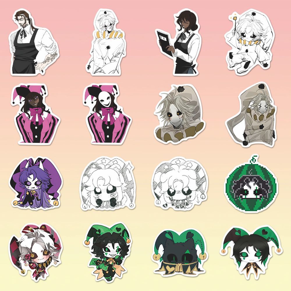 73PCS The Freak Circus Pierrot - Laptop Accessories Stickers recension och pris