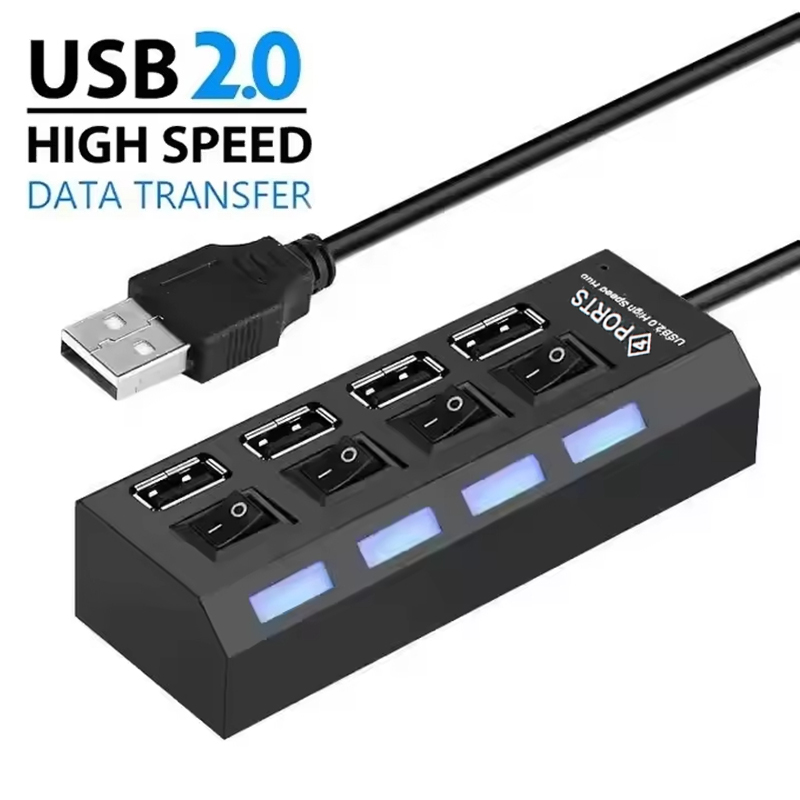4-Ports USB 2.0 Hub Extension  - Laptop Accessories Hub recension och pris