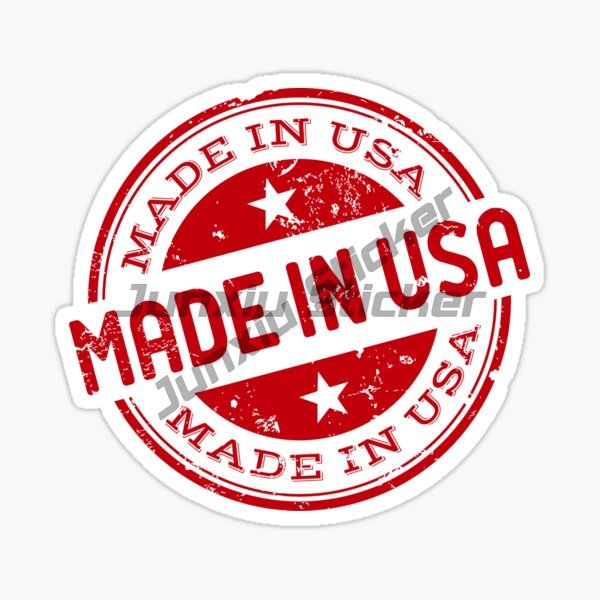 MADE IN USA Flag Vinyl Car Sti - Laptop Accessories Stickers recension och pris