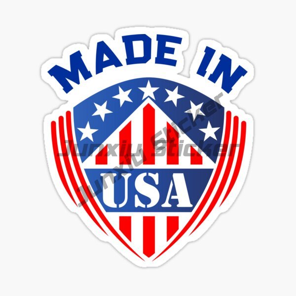 MADE IN USA Flag Vinyl Car Sti - Laptop Accessories Stickers recension och pris