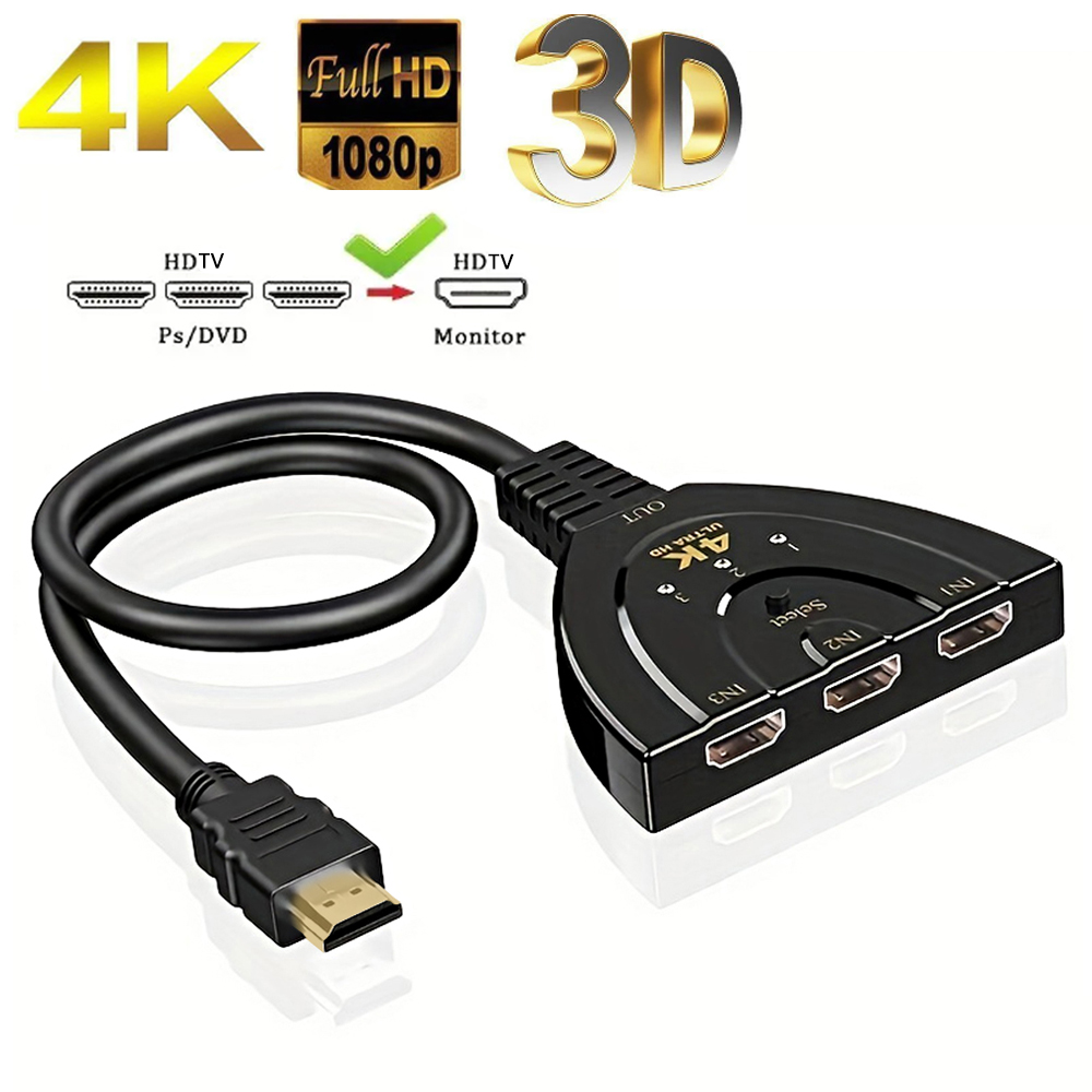 4K*2K 3 Port HDTV-compatible S - Laptop Accessories Hub recension och pris