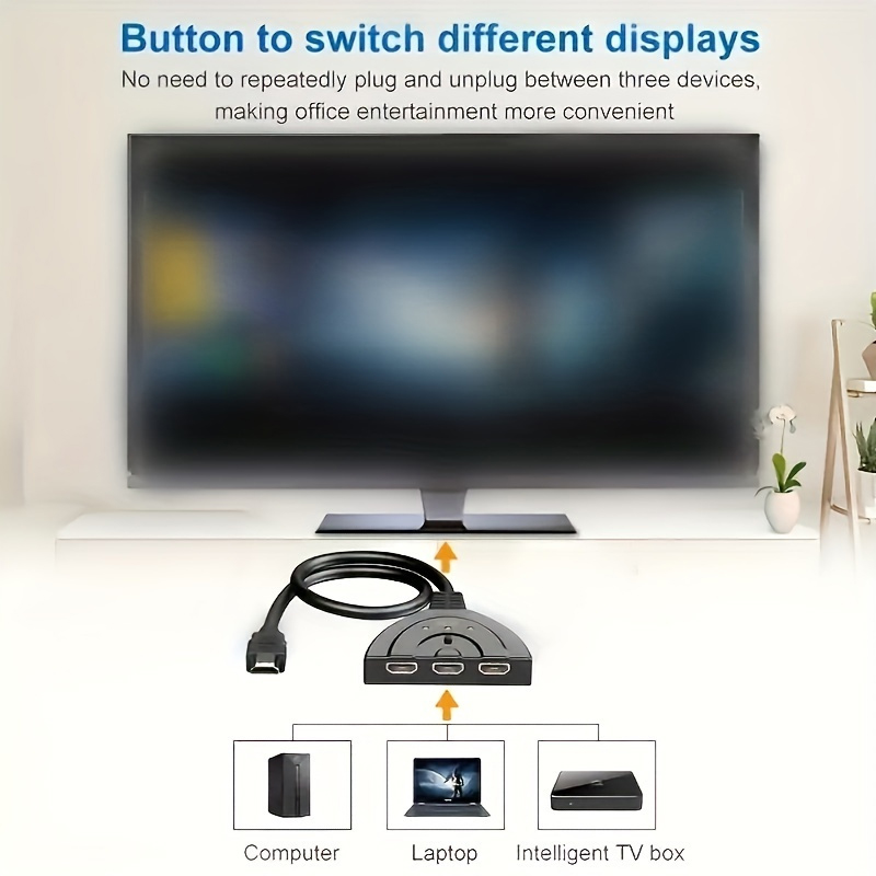 4K*2K 3 Port HDTV-compatible S - Laptop Accessories Hub recension och pris