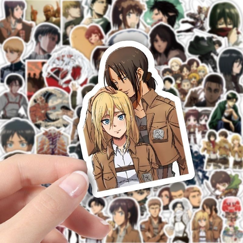 60Pcs Attack on Titan Anime St - Laptop Accessories Stickers recension och pris
