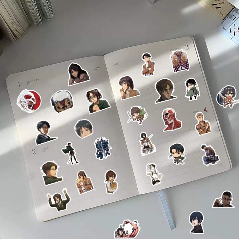60Pcs Attack on Titan Anime St - Laptop Accessories Stickers recension och pris