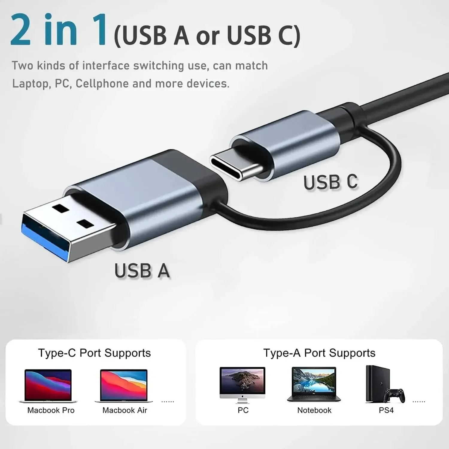 8 In 2 USB-C Hub With 3.0 SD/T - Laptop Accessories Hub recension och pris