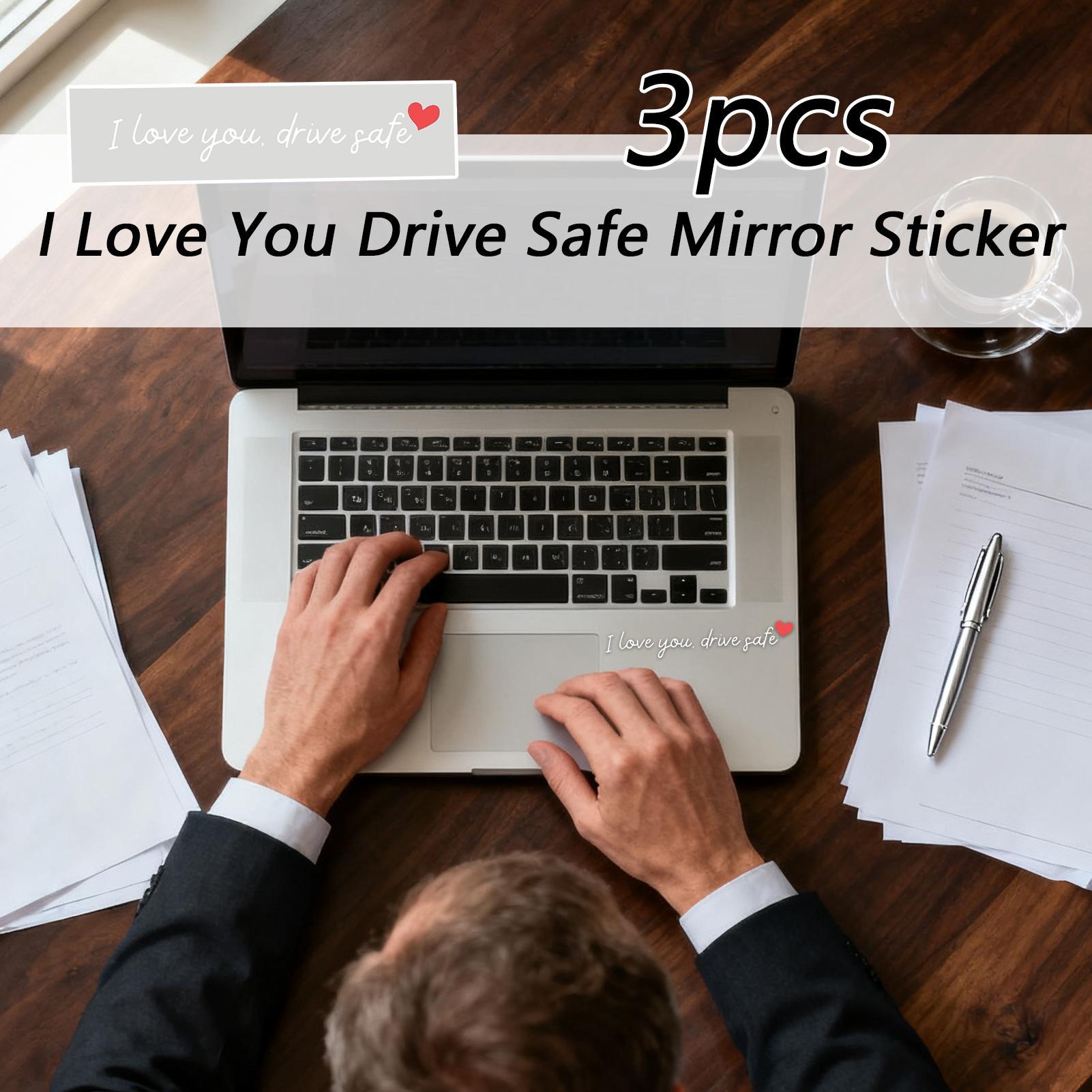 Rear View Mirror Sticker 3 Pie - Laptop Accessories Stickers recension och pris