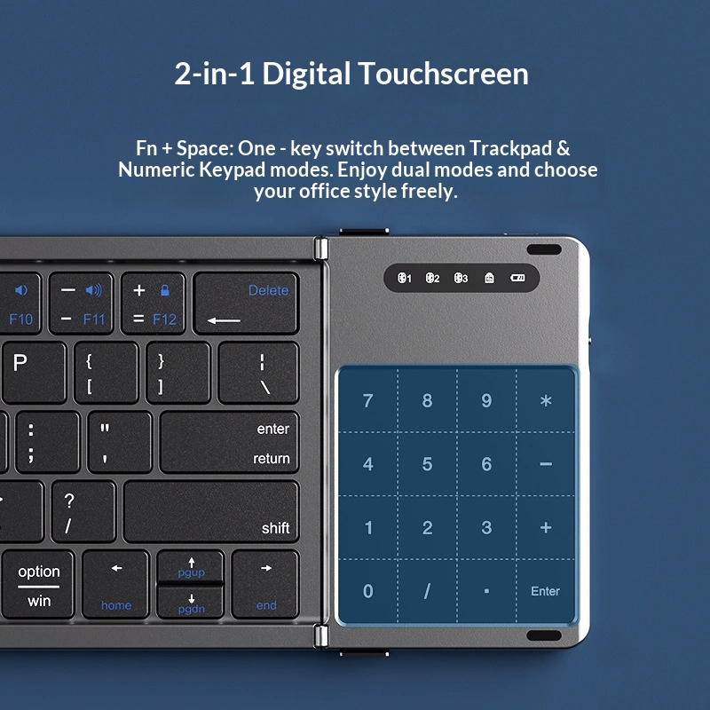 Mengzu Tri Fold Wireless Bluet - Laptop Extra Accessories recension och pris