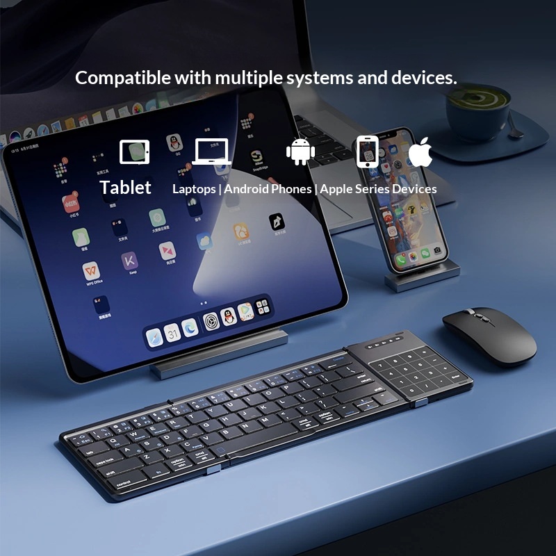 Mengzu Tri Fold Wireless Bluet - Laptop Extra Accessories recension och pris