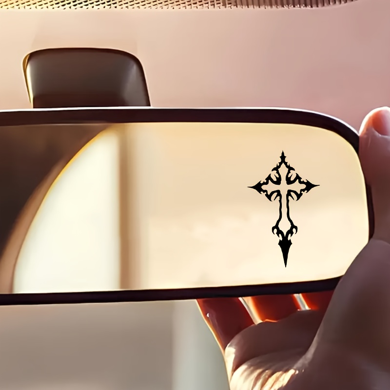 2pcs Gothic Cross Waterproof V - Laptop Accessories Stickers recension och pris