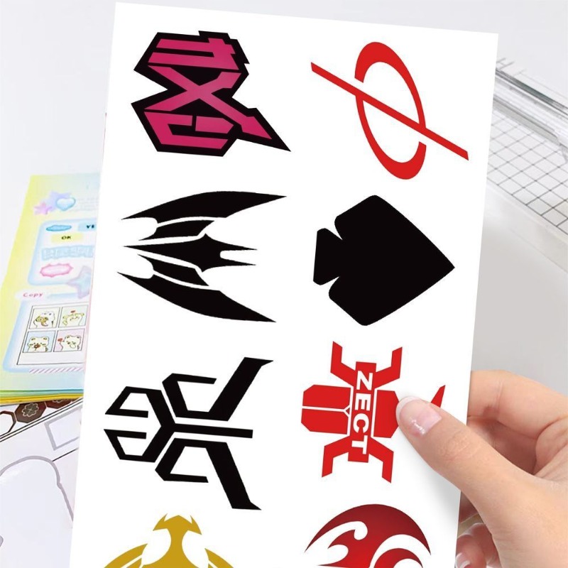 60 Sheets Kamen Rider Logo Sti - Laptop Accessories Stickers recension och pris
